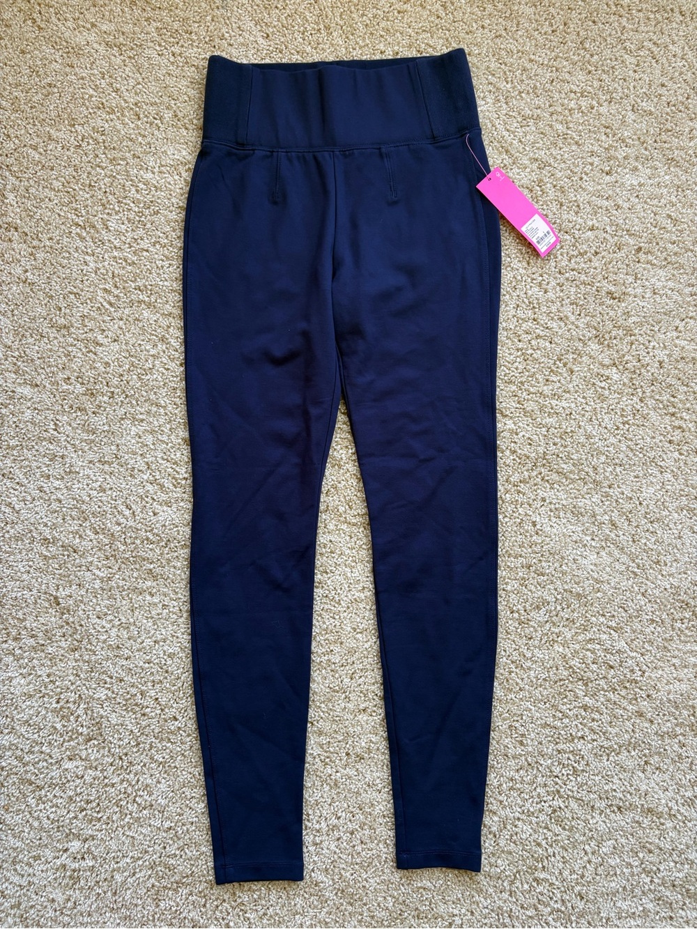 NWT Lilly Pulitzer Mia High Rise HR Knit Legging - Midnight Navy Size Small